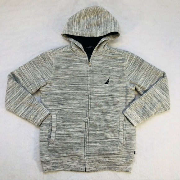 Nautica, Fleece Lined Logo Hoodie, Size M (10/12) - Picture 2 of 15